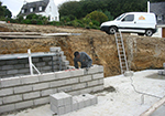 Réalisation des fondations à Grancey-sur-Ource